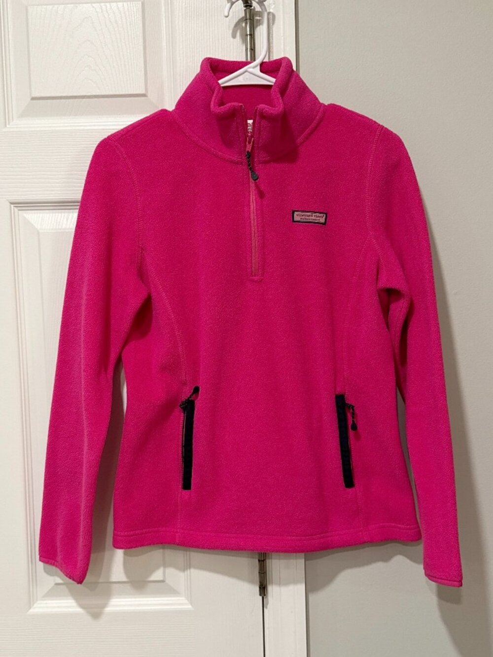 Vineyard Vines Pink Fleece 1/4 Zip Pullover Size Small